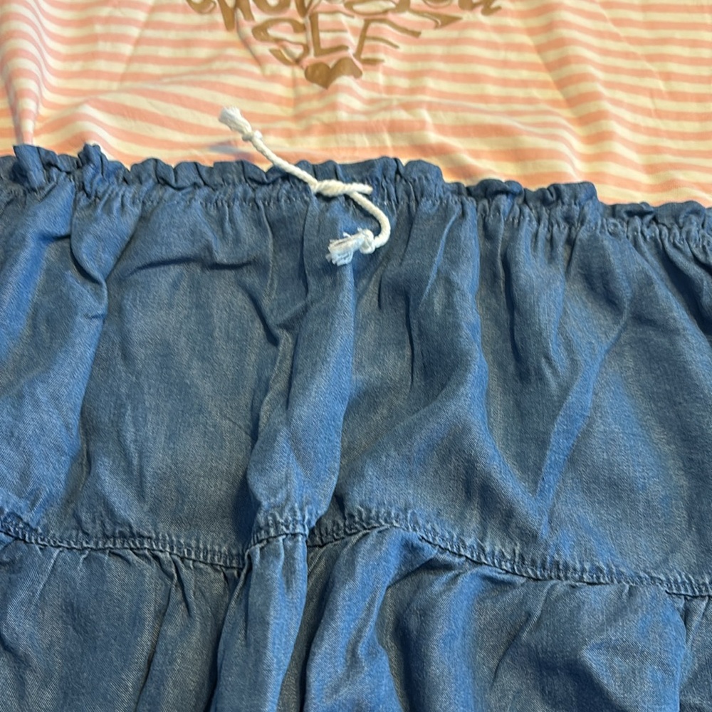 Matilda Jane Hello Lovely Chic and Chambray Twirl Dress Tween 435 Size 14 NEw - Picture 3 of 8